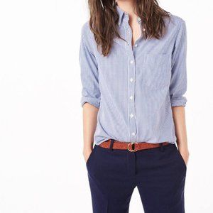 Gant Blue and White Stripe Button Down Size M